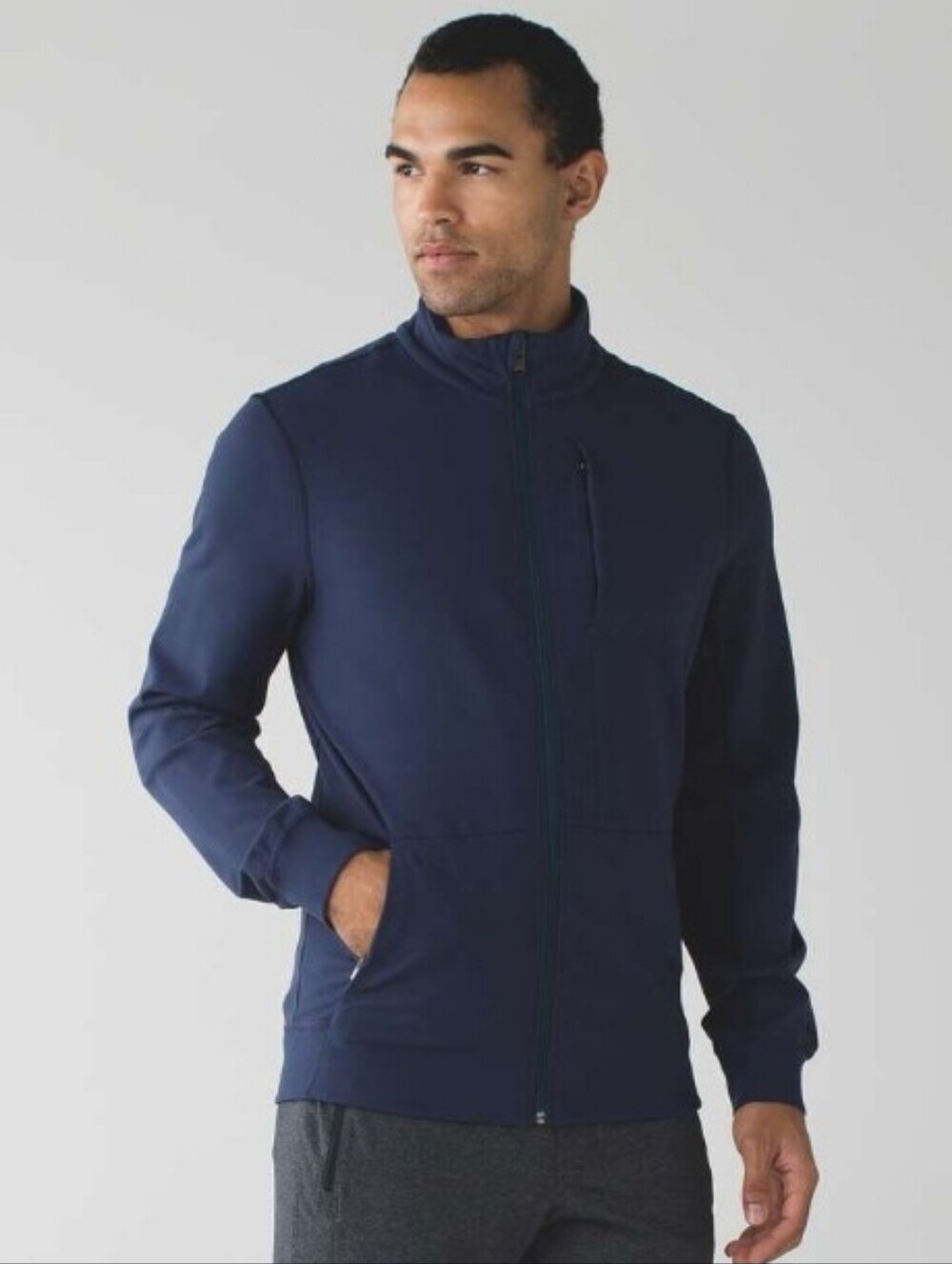 Lululemon PrePost Long Sleeve Jacket. Deep Navy Blue. Men Size XL.